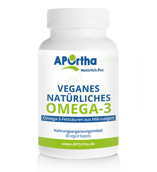 APOrtha Algenöl veganes Omega 3, 60 Kapseln