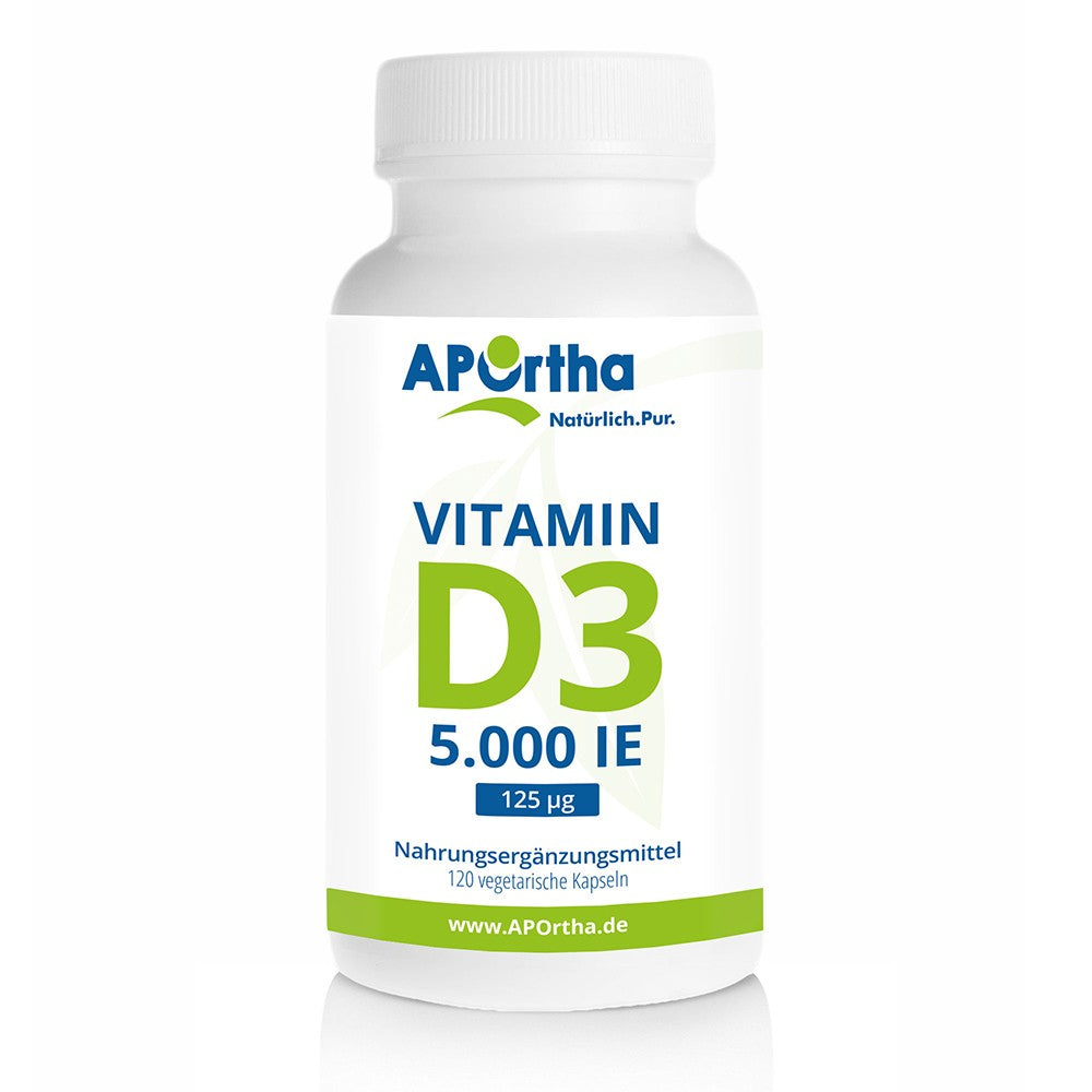 APOrtha Vitamin D3 5.000 I.E., 120 veg. Kapseln