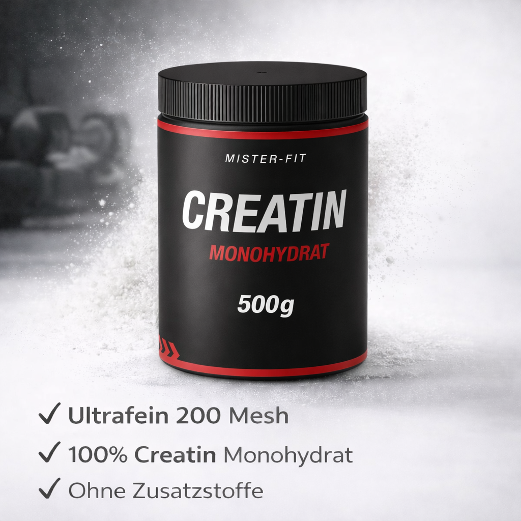 Mister-Fit Creatin Monohydrat ultrafein (200 Mesh), 500 g