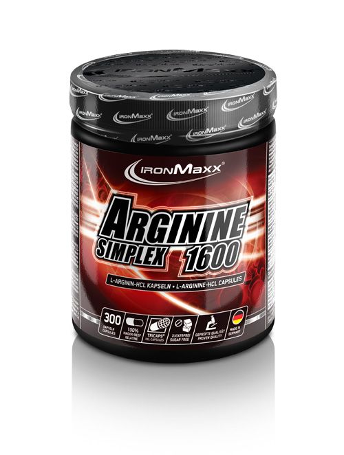IronMaxx Arginin Simplex 1600, 300 Kapseln