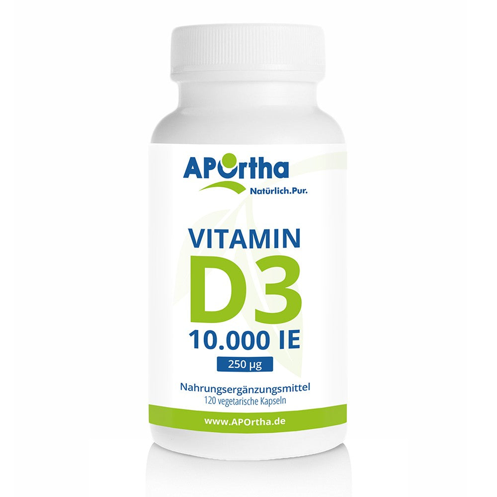 APOrtha Vitamin D3 10.000 I.E., 120 veg. Kapseln