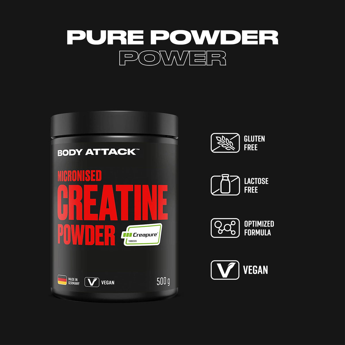Body Attack Creapure Creatine 500g