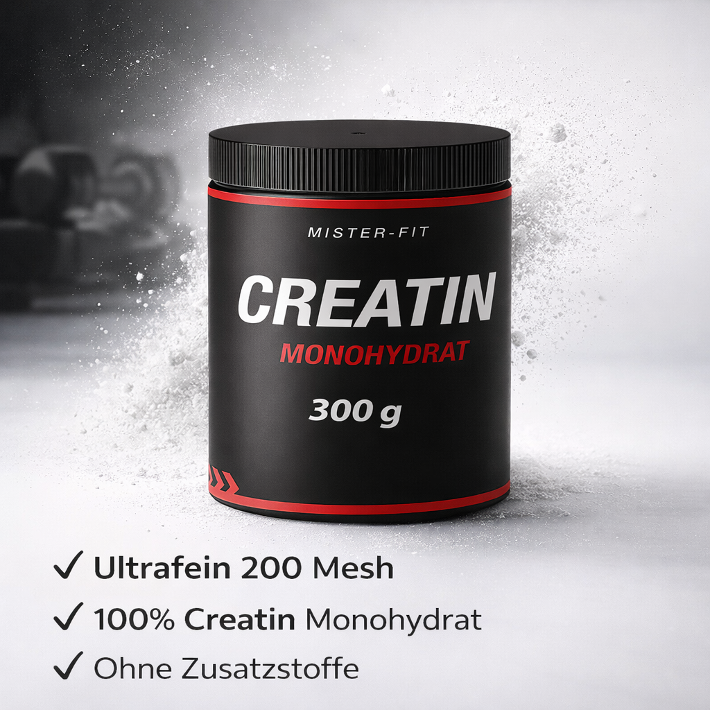 Mister-Fit Creatin Monohydrat ultrafein (200 Mesh), 300 g