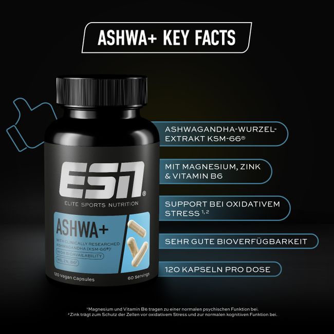 ESN Ashwa Pro, 120 Kapseln
